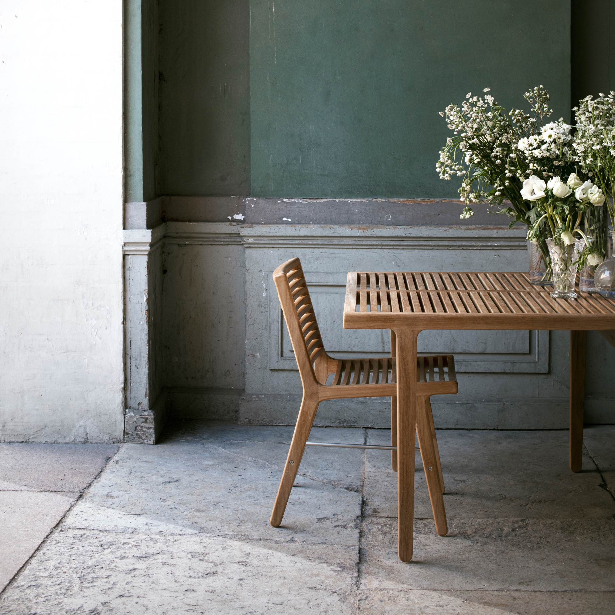Outdoor Rib Dining Table Square